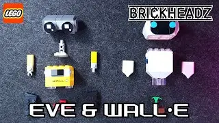 LEGO BRICK HEADZ | ЕВА И ВАЛЛЬИ | 40619 | Скорость сборки Disney Pixar