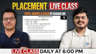 Data Structure for Placements by Ekagra Sir |Complete Course + PYQs + Tricks |Crack Campus Placement