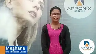 Testimonial from Meghana on HR Certification Testimonial at Apponix Technologies