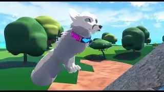 Cute White DovaFox running