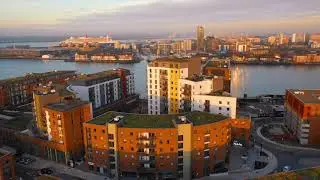 Centenary Quay from the air