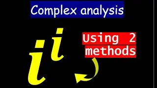 Complex analysis problem: i^i