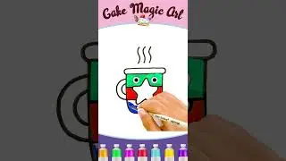 #shorts How to Draw a Coffee Cup | Step by Step #drawing #art