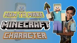 How To Make MineCraft Character With Cardboard | Zeesh Arts #minecraft #minecraft game
