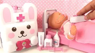 Baby Doll Rabbit Ambulance Cor&eacute;enne Poup&eacute;e Corolle Malade
