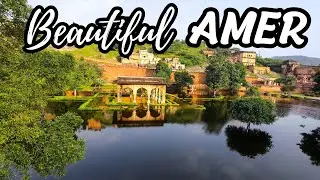 Maotha Lake Overflow in Amer: Spectacular Rainy Day Flood into Historic Garden 🌧️#JaipurTourism