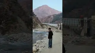dam site sainj river pin parvati #himachal #dam#river#dailyshorts