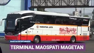 MAGETAN ENTERTAINMENT - Bus Harapan Jaya Terminal Maospati