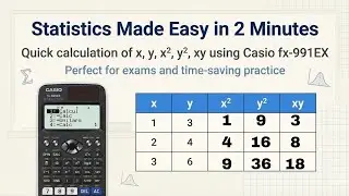 Statistics Table Calculation in 2 Minutes |Casio fx-991EX