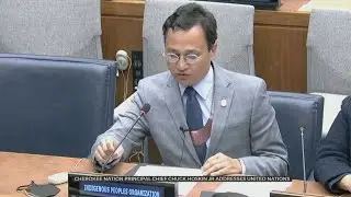 Cherokee Nation Principal Chief Chuck Hoskin Jr. Addresses United Nations