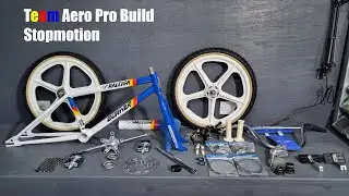 Tange Raleigh Burner Team Aero pro build (retro build)  #stopmotion #bmx #restoration