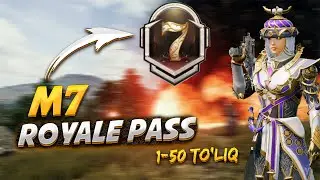 M7 ROYALE PASS TO'LIQ SOVG'ALARI / 1-RPdan 50-RPgacha / PUBG MOBILE UZ / Prince Uz