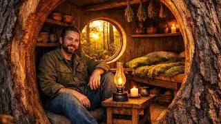This Man Built a Mini House Inside a Trunk By Himself (Full Process) | ASMR Woodworking