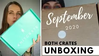 yarn UNBOXING KnitCrate September 2020 | yarn subscription box