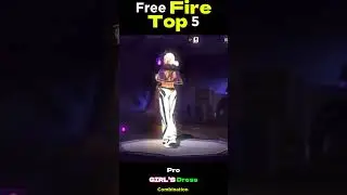 TOP 5 PRO GIRL'S FREE FIRE DRESS COMBINATION 🔥#freefire #shorts #viralshorts #ff