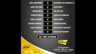 PDC European Darts Grand Prix 2023 Round 3 Rob Cross vs Montgomery 2023 05 28 HUN