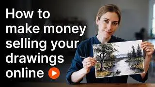How to make money selling your drawings online #makemoney #how_to_make_money #moneymaking