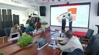 Customer visting! If you are interested in conference system, sound system, PA system, contact us!