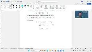 s6e32 Parametric first degree equation  SAT Math solution