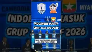 Timnas Indonesia masuk di grup A AFF 2026
