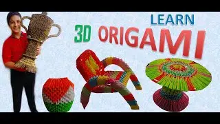 3D ORIGAMI | TUTORIALS | FOLDING PIECES | DIY | LEARN 3D ORIGAMI BASICS | FAMILY FIRST