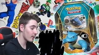 Opening a Pokemon Blastoise EX Power Trio Tin!!!