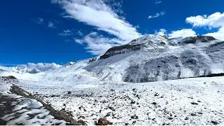Alert 2022 Season First Snowfall at Baralacha pass Near Manali #mountains #travel #snow