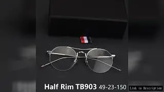 USA Brand Design Half Frame Glasses Frames Round Titanium Half-Rim Eyeglasses Men Women Eyewear Fash