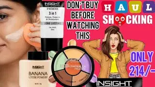 Makeup haul under budget😳 starting at just Rs. 214/- || Insight cosmetic || Beginners kit || Nykaa❤️