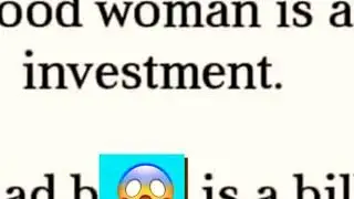 Good women vs bad bitches good women r an investment bad bitches r a bill facts now read it again