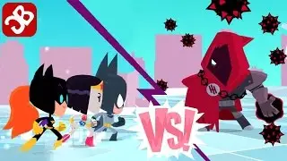 Teeny Titans - Bat Robin, Batgirl & Wonder Raven VS The Hooded Hood - iOS / Android - Gameplay Video