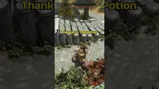 Skyrim But My Weapon Has NEGATIVE Damage #gaming #skyrim #shorts