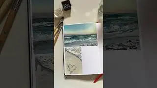 Ocean painting ideas #aesthetic #art #gouache #waves #beaches #artideas #calming #viral #soothing
