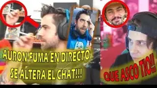 El rubius fuma en directo 