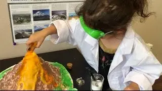 Baking Soda and Vinegar Volcano Eruption | Scientist in Training | Science for Kids