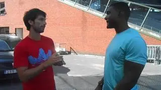 Justin Gatlin - Training Session |Magic Trick with Magician Oliver Henke|