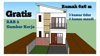 rumah 6x6 2 lantai