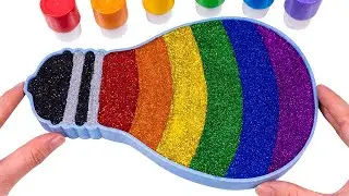 Satisfying Video DIY How To Make Rainbow Light Bulb & Slime Cutting Lollipop Candy ASMR 💕🌟