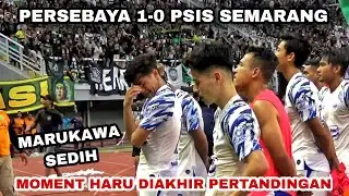 Suasana Haru diakhir laga PERSEBAYA VS PSIS | Bonek dan Panser Biru larut saling bernyanyi anthem