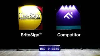 BriteSign&trade; Real Estate Sign Light vs. Leading Competitor