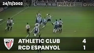 ⚽️ [Liga 02/03] J11 I Athletic Club 4 - RCD Espanyol 1 I LABURPENA