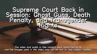 Supreme Court Back in Session: Ghost Guns, Death Penalty, and Transgender Rights