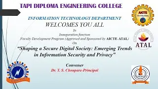 AICTE&ndash;ATAL FDP-2025 | Inauguration | Shaping a Secure Digital Society