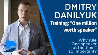 Why rule &ldquo;One speaker at the time&rdquo; so important?