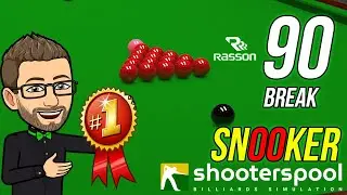 ShootersPool | Rasson 90 break (snooker practice replay)