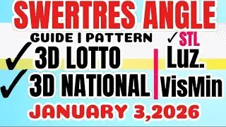 2026 best swertres angle guide today 3d national,  3d lotto and all STL Luz. VisMin January 3,2025