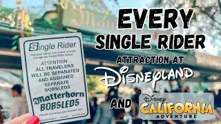 Каждый аттракцион Single Rider в Диснейленде и Disney California Adventure