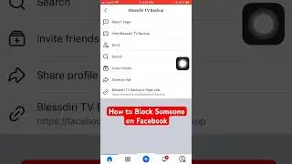 How to Block Someone on Facebook⚠️✅ #facebook #blocked #tipsandtricks
