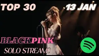 BLACKPINK Solo Spotify Streams Daily Ranking JAN 13