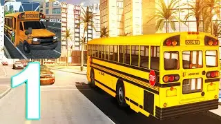 School Bus Driving Game Gameplay Walkthrough Part 1 (IOS/Android)